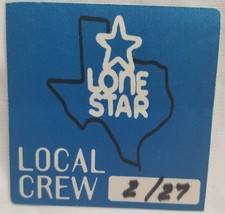 LONE STAR - VINTAGE ORIGINAL 1990&#39;s TOUR CONCERT TOUR CLOTH BACKSTAGE PASS - $185.95 MXN