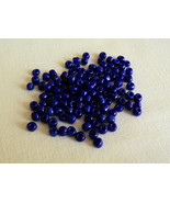 One Package of 140 Craft Cobalt Blue Acrylic 1/8&quot;x1/8&quot; Tube Beads-Free S... - $84.63 MXN