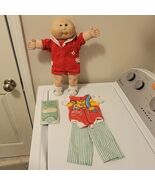 Vintage 1985 Cabbage Patch Kids Bald Blue Eyes in Sailor Outfit + Extras - $1,314.76 MXN