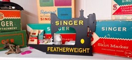 3D Printed Sign - 8&quot; Black &amp; GOLD SINGER FEATHERWEIGHT Sewing Machine Di... - £15.64 GBP