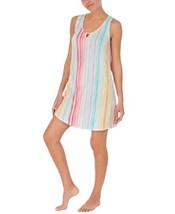 Cuddl Duds Womens Lace-Trim Printed Chemise Nightgown, Small, Multi stripe - £33.46 GBP