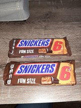 2 Packs of Snickers. 6 Fun Size Candy Bars. 3.40oz packs. - £9.38 GBP