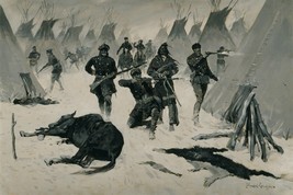 The Defeat of Crazy Horse Frederic Remington Western Giclee Print + Ships Free - £30.49 GBP+