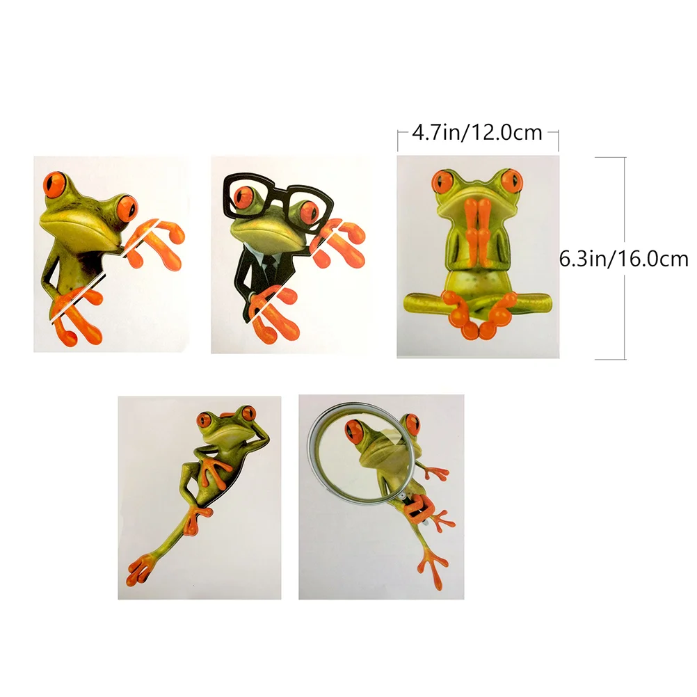 3D Frog Car Sticker Auto Decal Computer Stickers Laptop Self-adhesive Frogs Sh - £10.33 GBP