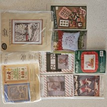 Christmas Mixed Lot Cross Stitch Kits Quilt Patterns Santa Stockings Village - £23.02 GBP