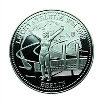 Germany Medal 2009 Silver 12th Athletics World Championship Berlin 32mm 02005 - £31.99 GBP