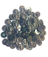 Dark Brown Resin Buttons, 28 Line, 11/16&quot; (18 mm) - Pack of 100 - $6.99