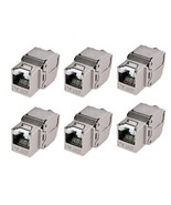 Cable Matters UL Listed 6-Pack RJ45 Shielded Keystone Jack with Integrat... - £38.19 GBP