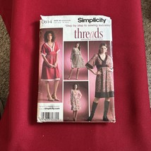 Simplicity 614 Misses&#39; Pullover Dress, Sz 8, 10, 12, 14, 16, uncut FF - $7.43