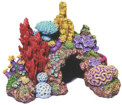Hand-Painted Exotic Environments Caribbean Living Reef Aquarium Ornament - £47.01 GBP