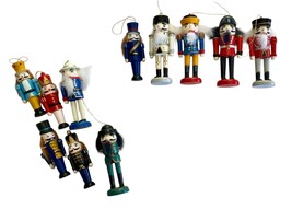 Nutcracker Ornaments Wooden Vintage Lot of 6 Complete Lot of 5 Damaged - $11.88