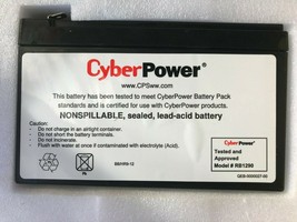 CyberPower - RB1290 - 9Ah 12V DC UPS Replacement Battery Cartridge - £59.91 GBP