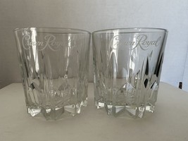 2 Crown Royal Diamond Cut Whiskey on the Rocks 8 oz High Ball Glasses - £11.94 GBP