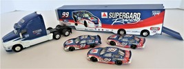 Hot Wheels Nascar 1998 Kenworth T2000 Ford Tractor trailer &amp; Cars Jeff B... - $25.00