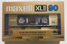 MAXELL XL II 90 TYPE II BLANK AUDIO CASSETTE TAPE 1985 JAPAN NOS Sealed - $348.13 MXN