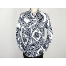 Mens Oscar Banks Turkey Shirt Satin Roman Lion Medusa European 6587 Black gray image 8