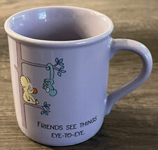 Vtg Hallmark Mug Friends See Things Eye To Eye Coffee Cup Nothing Like A... - £10.24 GBP