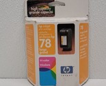HP 78 Large Tri Color Genuine Ink Cartridge Cyan Magenta Yellow Sealed - $16.72