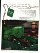 Tanners Council of America Ad 1952 Genuine Leather Dog Vintage Magazine Print d3 - £17.75 GBP