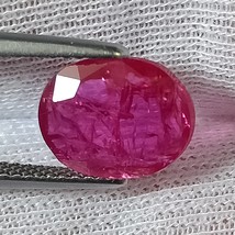 IGI Certified ,Unheated, Untreated, 2.39 Cts., Oval Ruby, Ruby Oval, Rose Cut Ru - £3,588.83 GBP