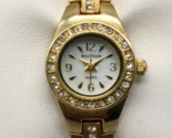 Waltham Watch Women 19mm Crystal Gold Tone White Dial New Battery 7.25&quot; - $24.74