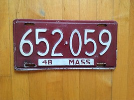 Vintage Massachusetts1948 License Plates 652-059 - $87.29