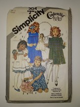 Simplicity 5154 Size 3 Child&#39;s Pullover Dress Pintafore Jumper - £10.27 GBP