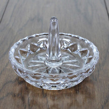 Vintage Crystal Ring Holder Jewelry Trinket Dish - $5.81 CAD