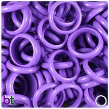 BeadTin 22mm Finger Ring Craft Products (35pcs) (Dark Lilac Opaque) - $2.89