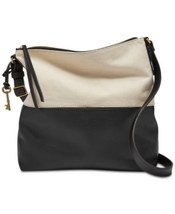 Fossil Colorblock Charlotte Small Leather Crossbody Hobo - £79.93 GBP