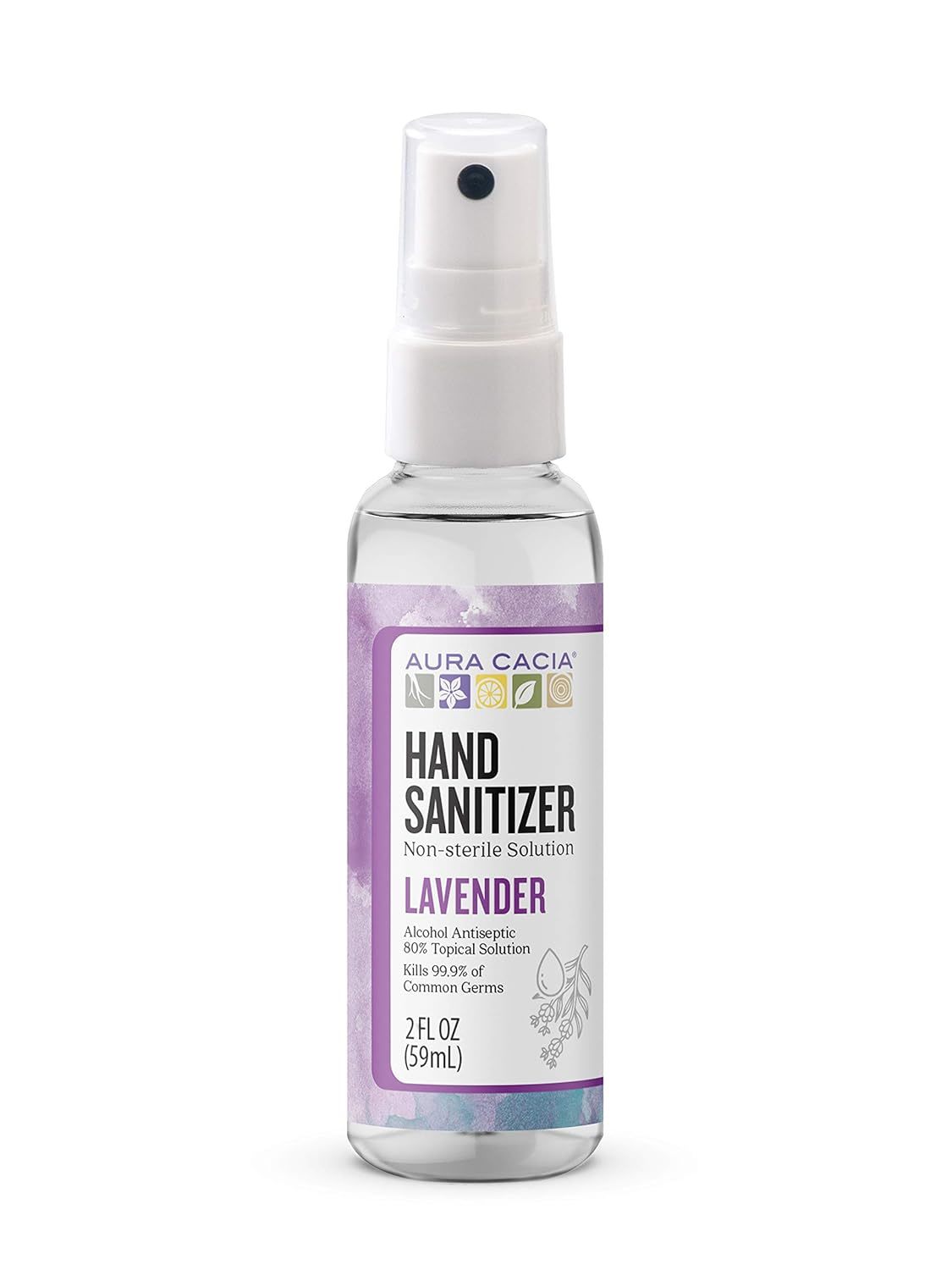 Aura Cacia Lavender Hand Sanitizer Spray | Alcohol Antiseptic | 60ml (2 fl. oz.) - $23.99
