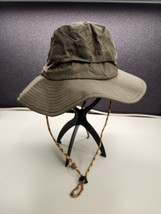 Unisex Green Bucket Hat Fishing Camping Safari Boonie Sun Brim Summer Cap - $8.55