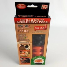 Brew Caps Pod Kit Refill and Reuse Single Serve  One Size Fits All Orange/Black - £7.94 GBP