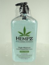 Hempz Triple Moisture Herbal Whipped Body Crème w/ Hemp Seed Oil - 17 fl oz NEW! - £11.26 GBP