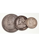 Lot De 3 Pièces De Panama 1904 (25, 10 Et 5 Centésimos) En État VF À XF - $78.69