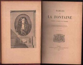 Fables de La Fontaine Literature Fiction Illustrated French Paris 1925 - £77.63 GBP
