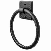 Round Towel Ring Holder - Hand Hammered Wall Mount Towel Ring For Bathroom &amp; Kit - $27.99