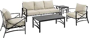 Crosley Furniture KO60032BZ-OL Kaplan Outdoor Metal 5-Piece Seating Set ... - $2,316.99