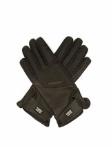 BURBERRY Mens BIMATERIAL Logo Appliqué Technical Panel Leather Gloves in... - $287.99