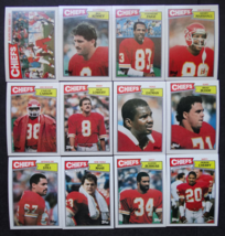 1987 Topps Kansas City Chiefs Team Set of 12 Football Cards - £3.17 GBP