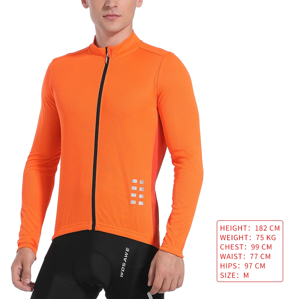 Sporting WOSAWE Pro Team Mesh Cycling  Long Sleeve Autumn Road Mtb Bicycle s Ref - £35.17 GBP