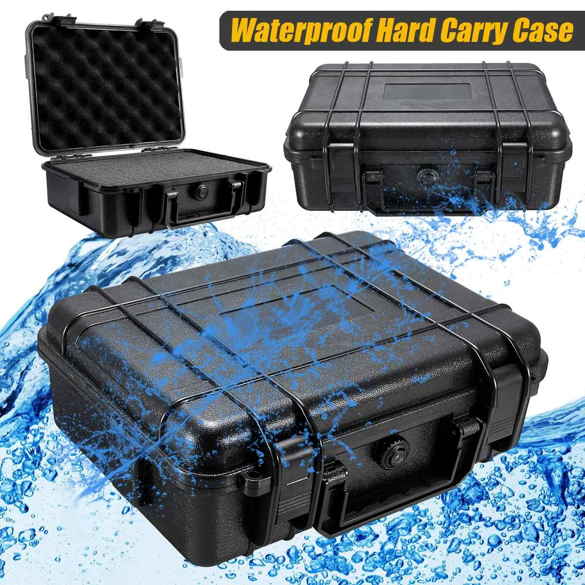 9 Large Sizes Waterproof Hard Carry Tool Case Bag Storage Box Camera Pho... - $366.01