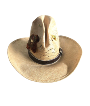 Vintage Unique Stetson Straw Hat Roadrunner  Size 7 Form 5  ($) - £196.13 GBP