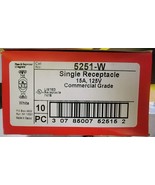 20 PC Legrand Radiant 5251W SGL Receptacle 15A 125V 747B Comm. GRD-2 Pck... - $56.10