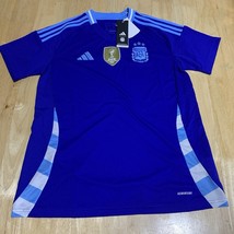 NWT Adidas Argentina Authentic 2022 Away Soccer Jersey - Men&#39;s  Size L I... - $60.55