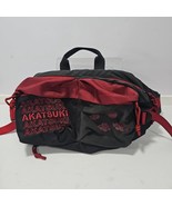 Naruto Shippuden Akatsuki Sling Crossbody Bag Black With Red Clouds And ... - $462.38 MXN