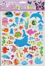 3D Fish Whale Dolphin Animal Craft Kindergarten Sticker Size 25x20 cm/10x8 inch - £3.55 GBP