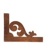 Antique Wood Pattern Form Model Applique Floral Leave Ornament Wall Corner  - $24.72