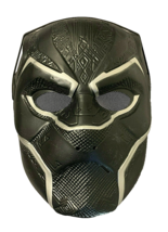 Adult 14+ Black Panther Captain America Civil War Movie Hard Plastic PVC Mask - £10.22 GBP
