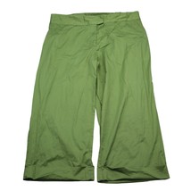 Bag Age Shorts Womens 20 Green High Rise Cotton Medium Wash Elastic Waist - $25.72